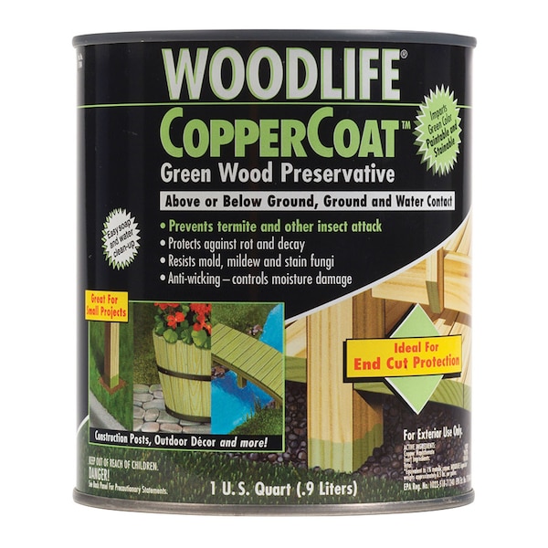 Zinsser 1 Qt Green Wolman, WoodLife Coppercoat 01904A